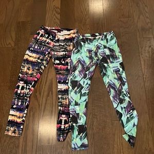 Material Girl brand pattern leggings